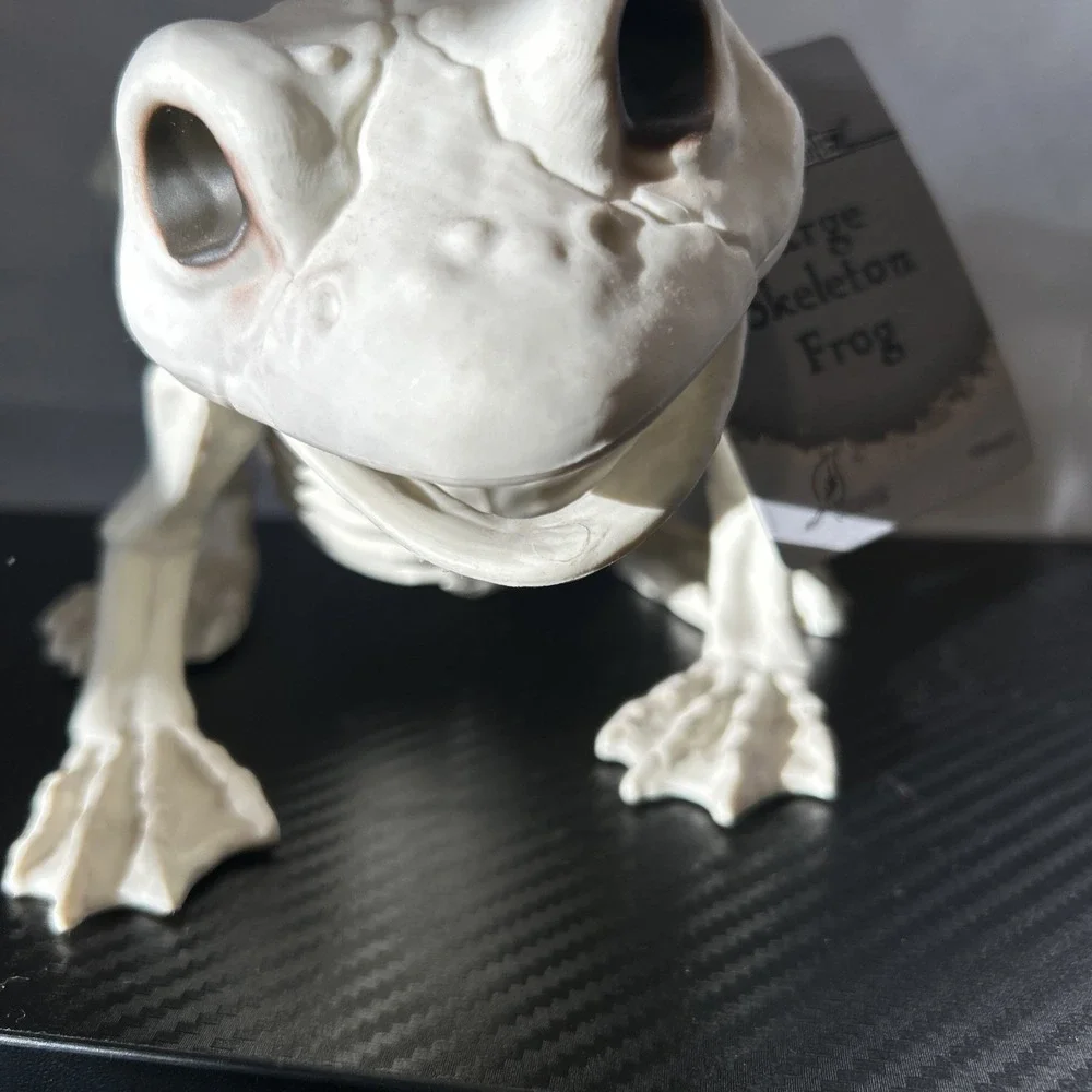 Spooky Village Frog Skeleton Halloween Decoration‎